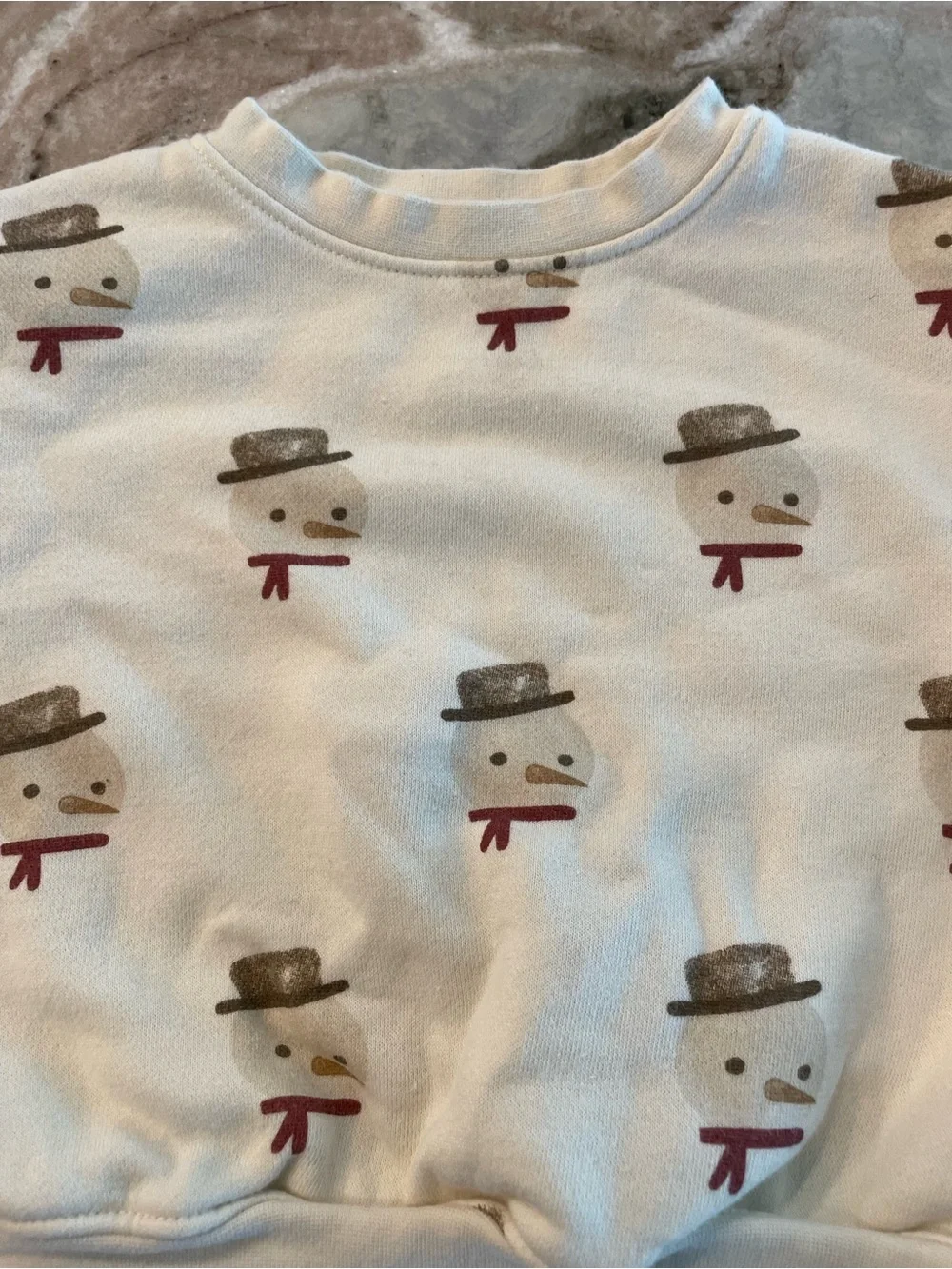 Rylee and Cru Baby Sweatshirt Snowman 6-12 Months Winter Crewneck
